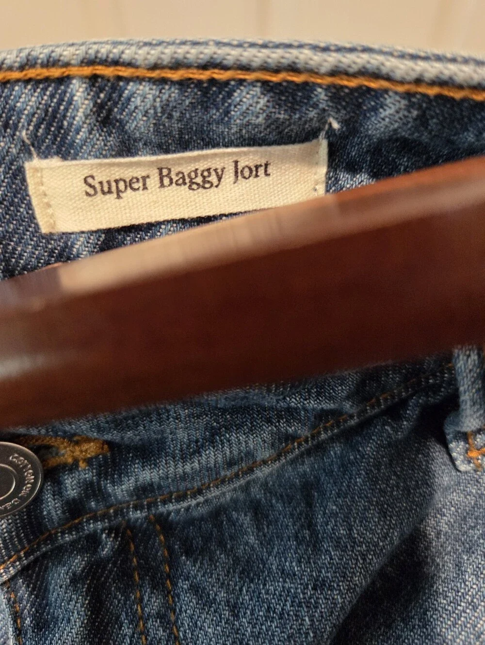 Cotton On Super Baggy Jort Mid Rise Baggy Fit Men's 32